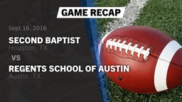 Recap: Second Baptist  vs. Regents School of Austin 2016