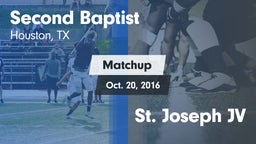 Matchup: Second Baptist High vs. St. Joseph JV 2016