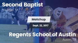 Matchup: Second Baptist High vs. Regents School of Austin 2017