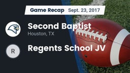 Recap: Second Baptist  vs. Regents School JV 2017