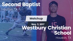 Matchup: Second Baptist High vs. Westbury Christian School 2017