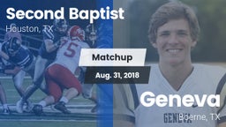 Matchup: Second Baptist High vs. Geneva  2018