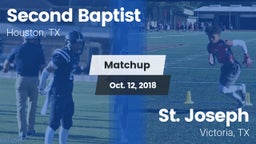 Matchup: Second Baptist High vs. St. Joseph  2018