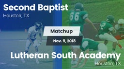 Matchup: Second Baptist High vs. Lutheran South Academy 2018