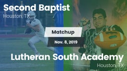 Matchup: Second Baptist High vs. Lutheran South Academy 2019