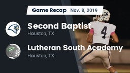 Recap: Second Baptist  vs. Lutheran South Academy 2019