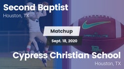 Matchup: Second Baptist High vs. Cypress Christian School 2020