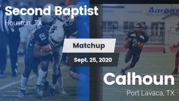 Matchup: Second Baptist High vs. Calhoun  2020