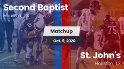 Matchup: Second Baptist High vs. St. John's  2020