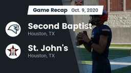 Recap: Second Baptist  vs. St. John's  2020