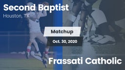 Matchup: Second Baptist High vs. Frassati Catholic 2020