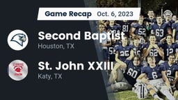 Recap: Second Baptist  vs. St. John XXIII  2023