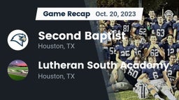 Recap: Second Baptist  vs. Lutheran South Academy 2023