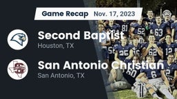 Recap: Second Baptist  vs. San Antonio Christian  2023