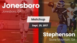Matchup: Jonesboro vs. Stephenson  2017