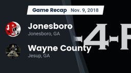 Recap: Jonesboro  vs. Wayne County  2018