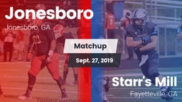 Matchup: Jonesboro vs. Starr's Mill  2019