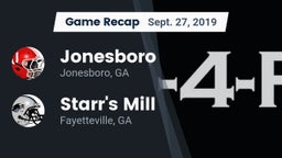 Recap: Jonesboro  vs. Starr's Mill  2019