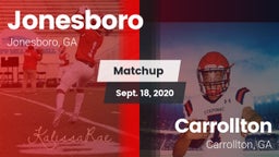 Matchup: Jonesboro vs. Carrollton  2020