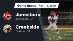 Recap: Jonesboro  vs. Creekside  2020