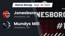 Recap: Jonesboro  vs. Mundys Mill  2023
