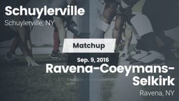 Matchup: Schuylerville vs. Ravena-Coeymans-Selkirk  2016