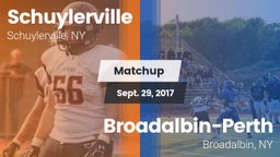 Matchup: Schuylerville vs. Broadalbin-Perth  2017