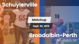Matchup: Schuylerville vs. Broadalbin-Perth  2019