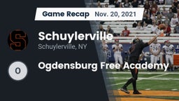 Recap: Schuylerville  vs. Ogdensburg Free Academy 2021