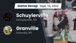 Recap: Schuylerville  vs. Granville  2022