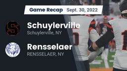 Recap: Schuylerville  vs. Rensselaer  2022