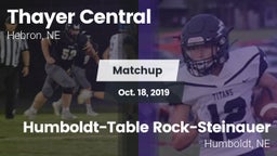 Matchup: Thayer Central vs. Humboldt-Table Rock-Steinauer  2019