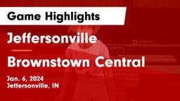 Jeffersonville  vs Brownstown Central  Game Highlights - Jan. 6, 2024
