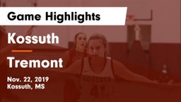 Kossuth  vs Tremont   Game Highlights - Nov. 22, 2019