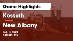 Kossuth  vs New Albany  Game Highlights - Feb. 4, 2020