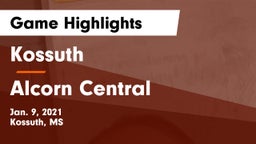 Kossuth  vs Alcorn Central  Game Highlights - Jan. 9, 2021
