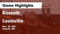 Kossuth  vs Louisville  Game Highlights - Nov. 20, 2021