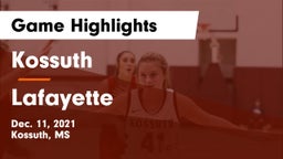 Kossuth  vs Lafayette  Game Highlights - Dec. 11, 2021