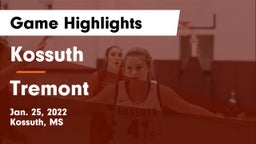 Kossuth  vs Tremont   Game Highlights - Jan. 25, 2022