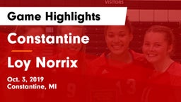 Constantine  vs Loy Norrix Game Highlights - Oct. 3, 2019
