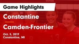 Constantine  vs Camden-Frontier  Game Highlights - Oct. 5, 2019