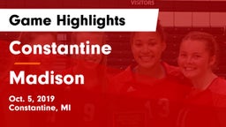 Constantine  vs Madison Game Highlights - Oct. 5, 2019