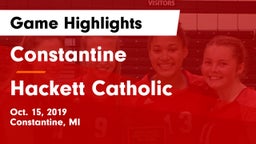Constantine  vs Hackett Catholic Game Highlights - Oct. 15, 2019
