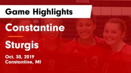 Constantine  vs Sturgis Game Highlights - Oct. 30, 2019
