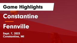 Constantine  vs Fennville Game Highlights - Sept. 7, 2023