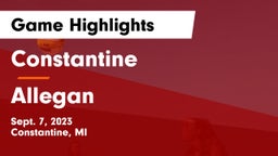 Constantine  vs Allegan  Game Highlights - Sept. 7, 2023