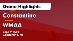 Constantine  vs WMAA Game Highlights - Sept. 9, 2023
