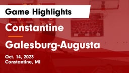 Constantine  vs Galesburg-Augusta  Game Highlights - Oct. 14, 2023
