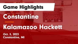 Constantine  vs Kalamazoo Hackett Game Highlights - Oct. 3, 2023