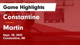 Constantine  vs Martin Game Highlights - Sept. 28, 2023
